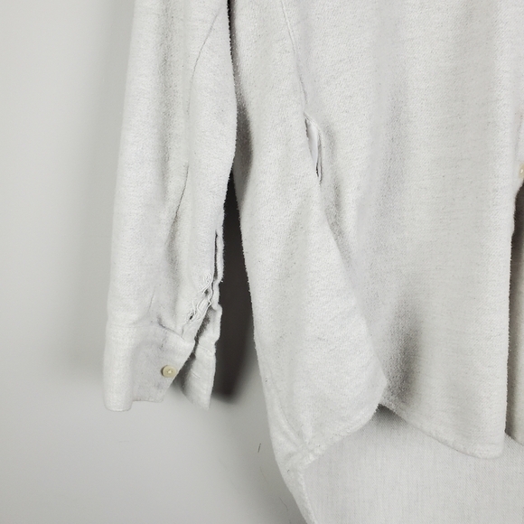 Madewell Light Gray Button Top Small - Picture 4 of 8